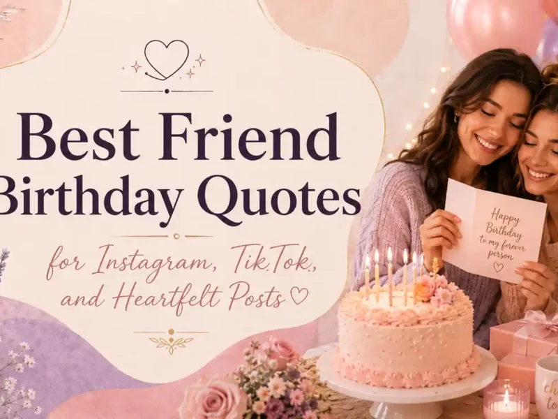 Best Friend Birthday Quotes for Instagram, TikTok, and Heartfelt Posts