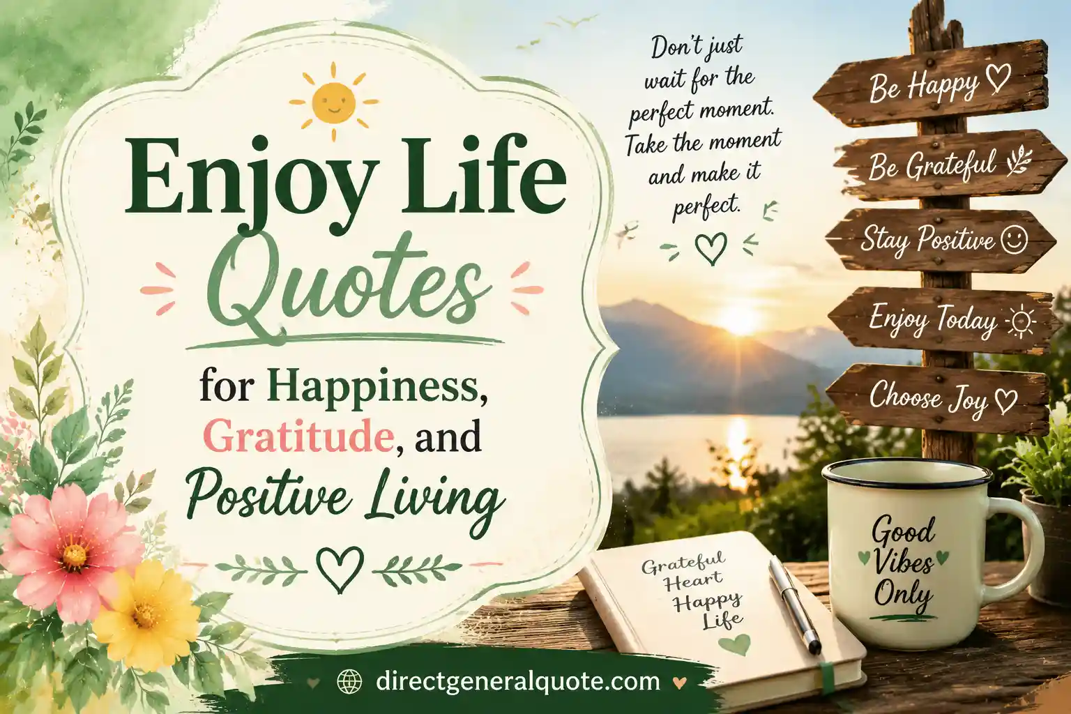 Enjoy Life Quotes for Happiness, Gratitude, and Positive Living