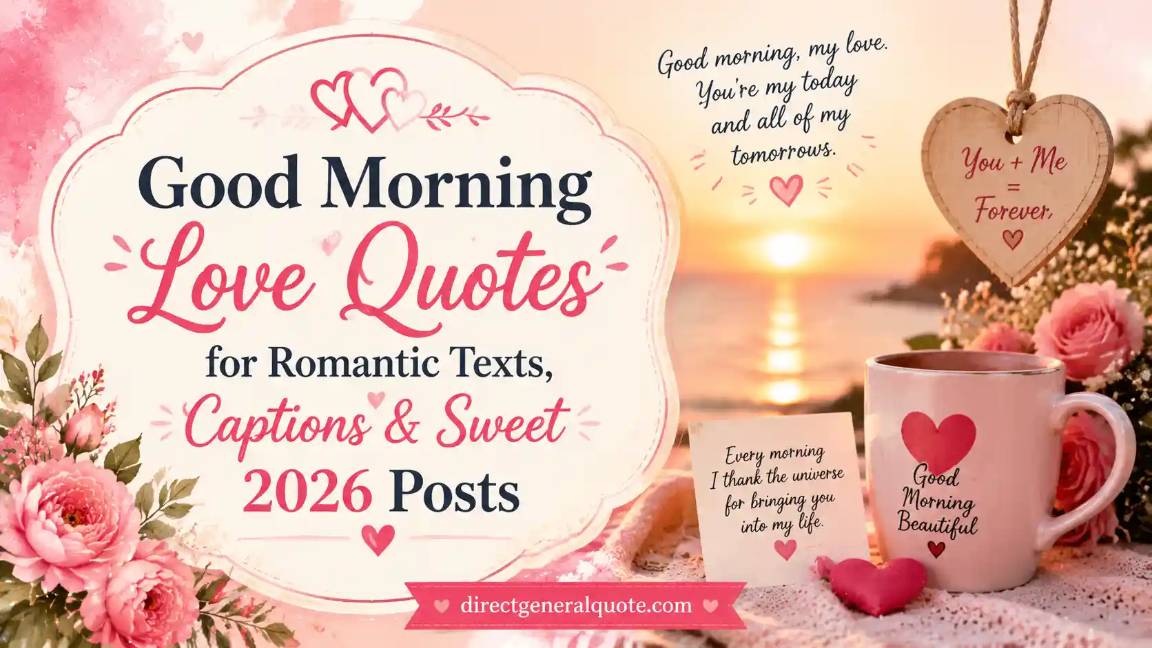 Good Morning Love Quotes for Romantic Texts, Captions & Sweet 2026 Posts