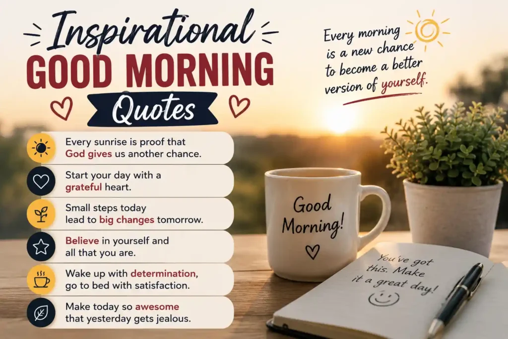 Inspirational Good Morning Quotes
