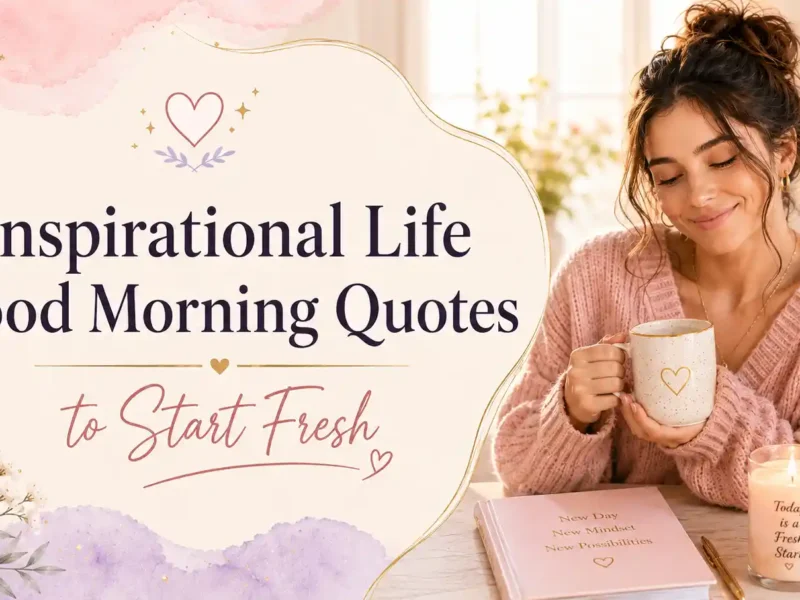 Inspirational Life Good Morning Quotes to Start Fresh