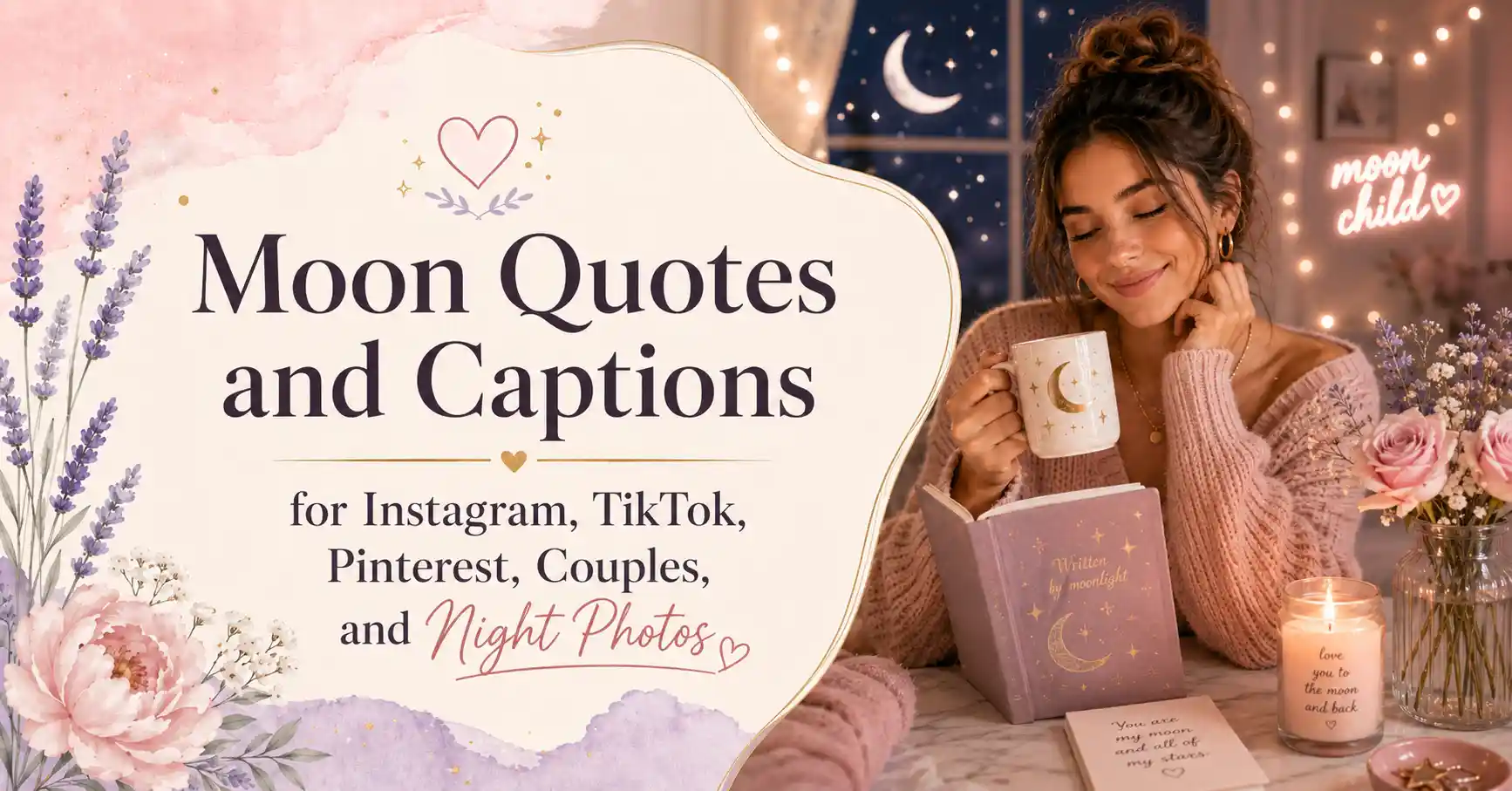 350+ Moon Quotes and Captions for Instagram, TikTok, Pinterest, Couples, and Night Photos