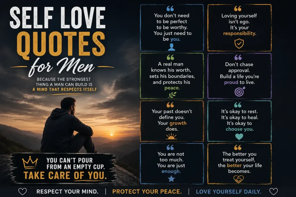 Self Love Quotes for Men