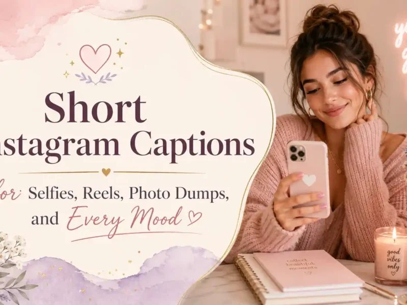 375 Short Instagram Captions for Selfies, Reels, Photo Dumps, and Every Mood