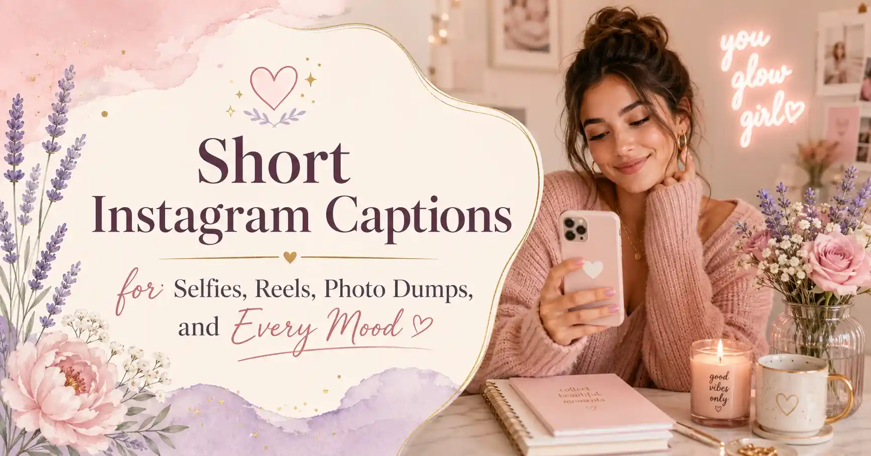 375 Short Instagram Captions for Selfies, Reels, Photo Dumps, and Every Mood