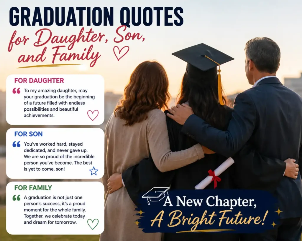 Graduation Quotes for Daughter, Son, and Family