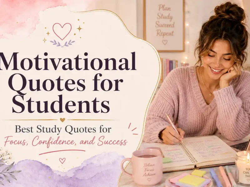Motivational Quotes for Students: Best Study Quotes for Focus, Confidence, and Success