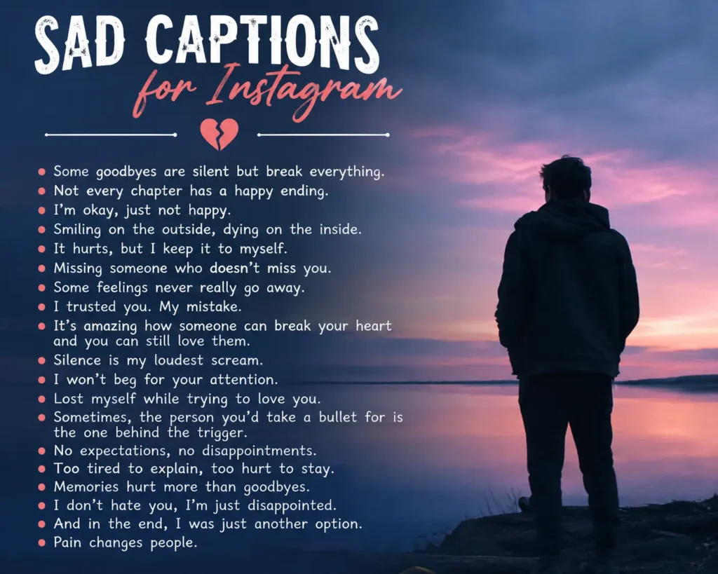 Sad Captions for Instagram
