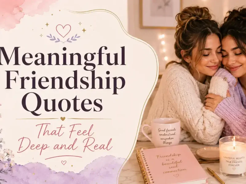 Meaningful Friendship Quotes That Feel Deep and Real