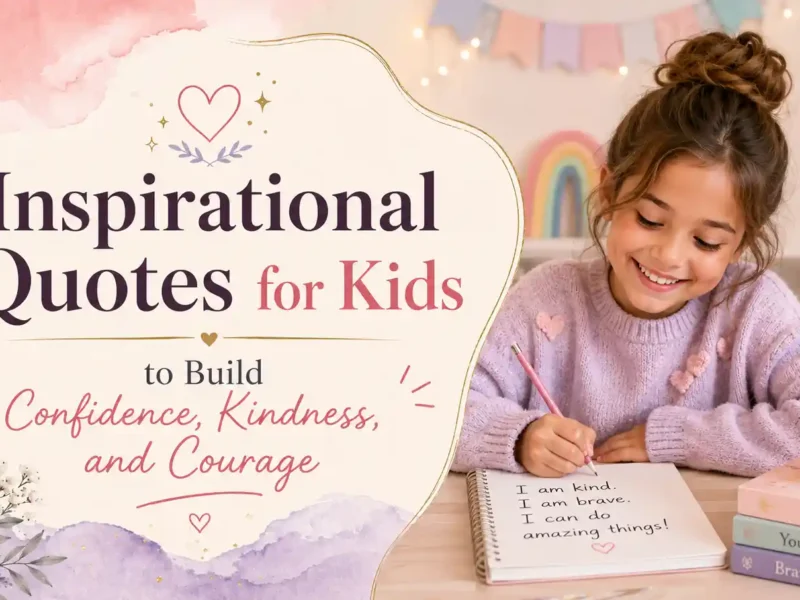 Inspirational Quotes for Kids to Build Confidence, Kindness, and Courage