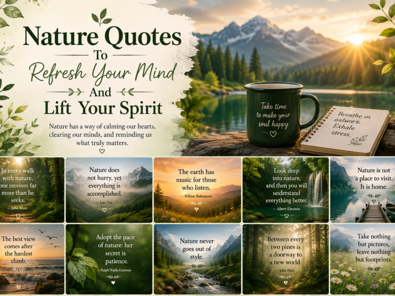 Nature Quotes To Refresh Your Mind And Lift Your Spirit