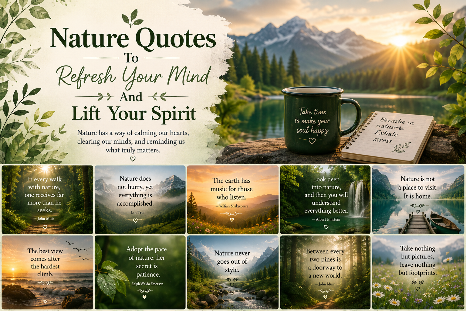 Nature Quotes To Refresh Your Mind And Lift Your Spirit