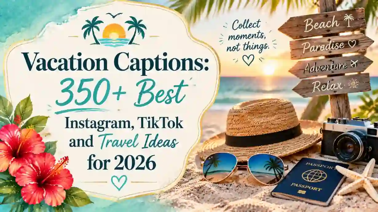 Vacation Captions: 350+ Best Instagram, TikTok and Travel Ideas for 2026