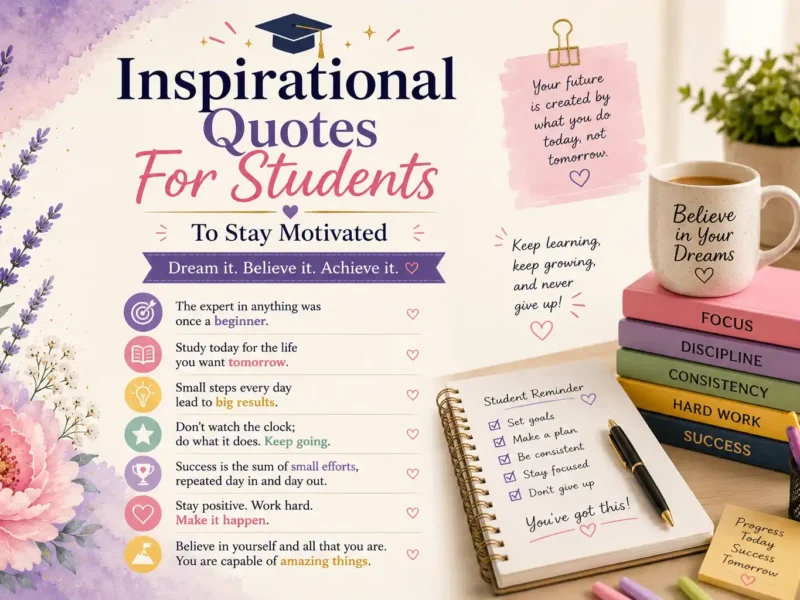 Inspirational Quotes For Students To Stay Motivated