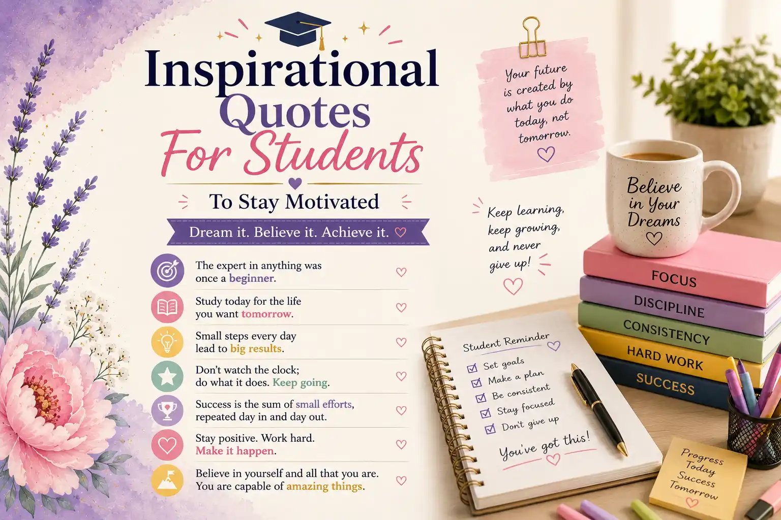 Inspirational Quotes For Students To Stay Motivated