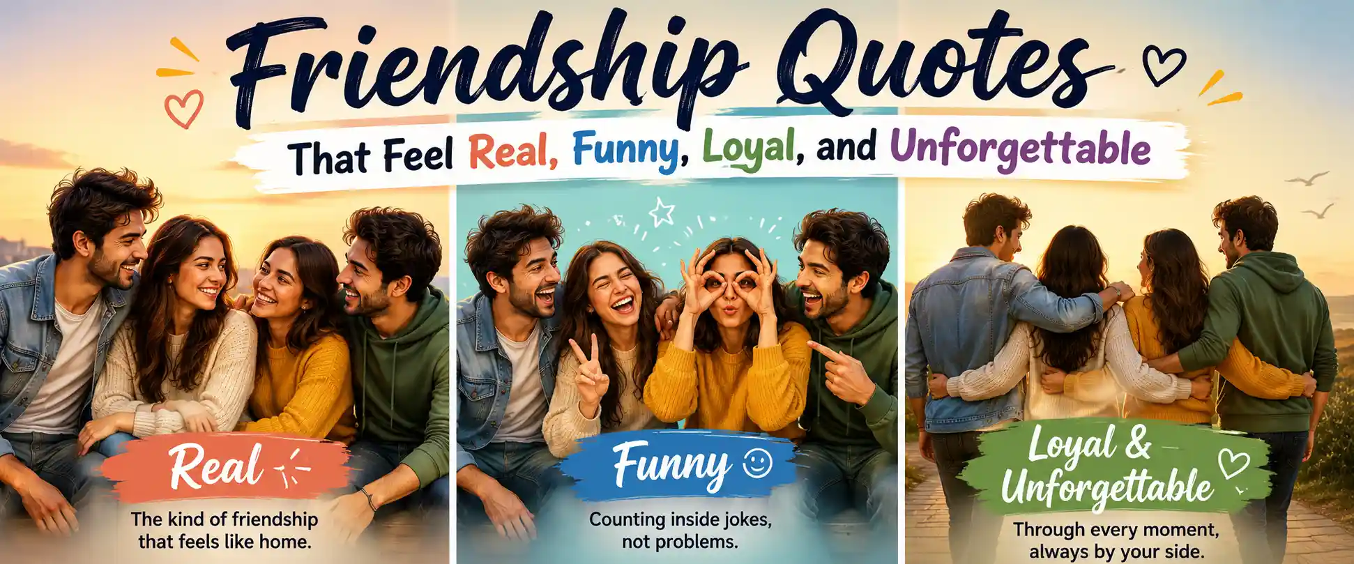Friendship Quotes That Feel Real, Funny, Loyal, and Unforgettable