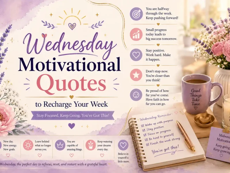 Wednesday Motivational Quotes to Recharge Your Week