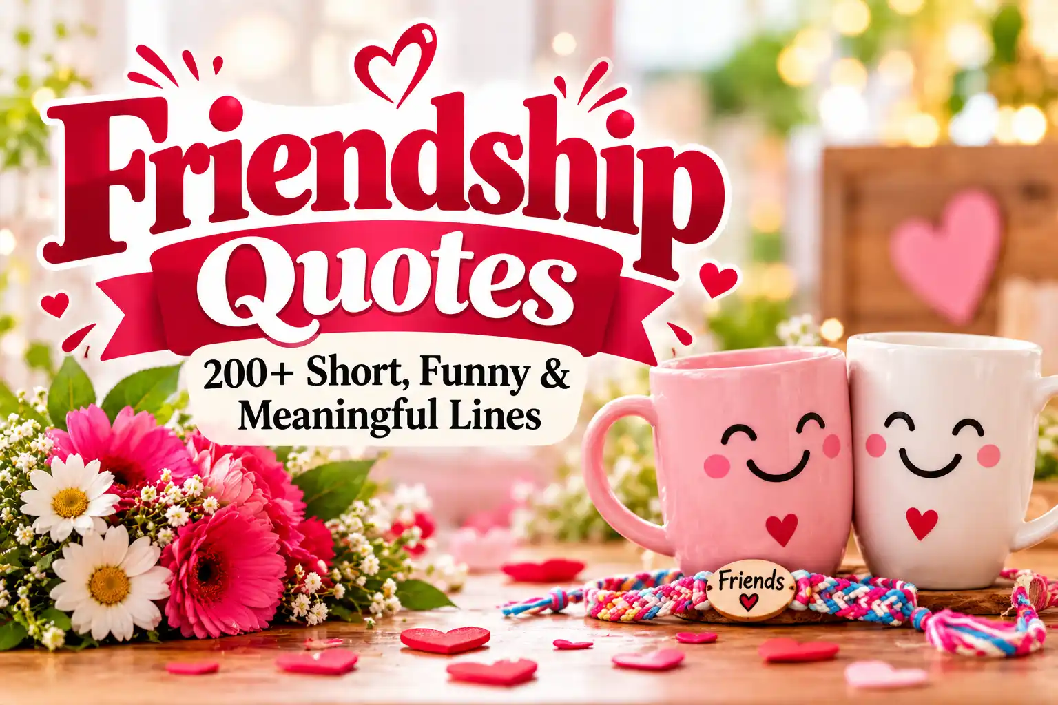 Friendship Quotes: 200+ Short, Funny & Meaningful Lines