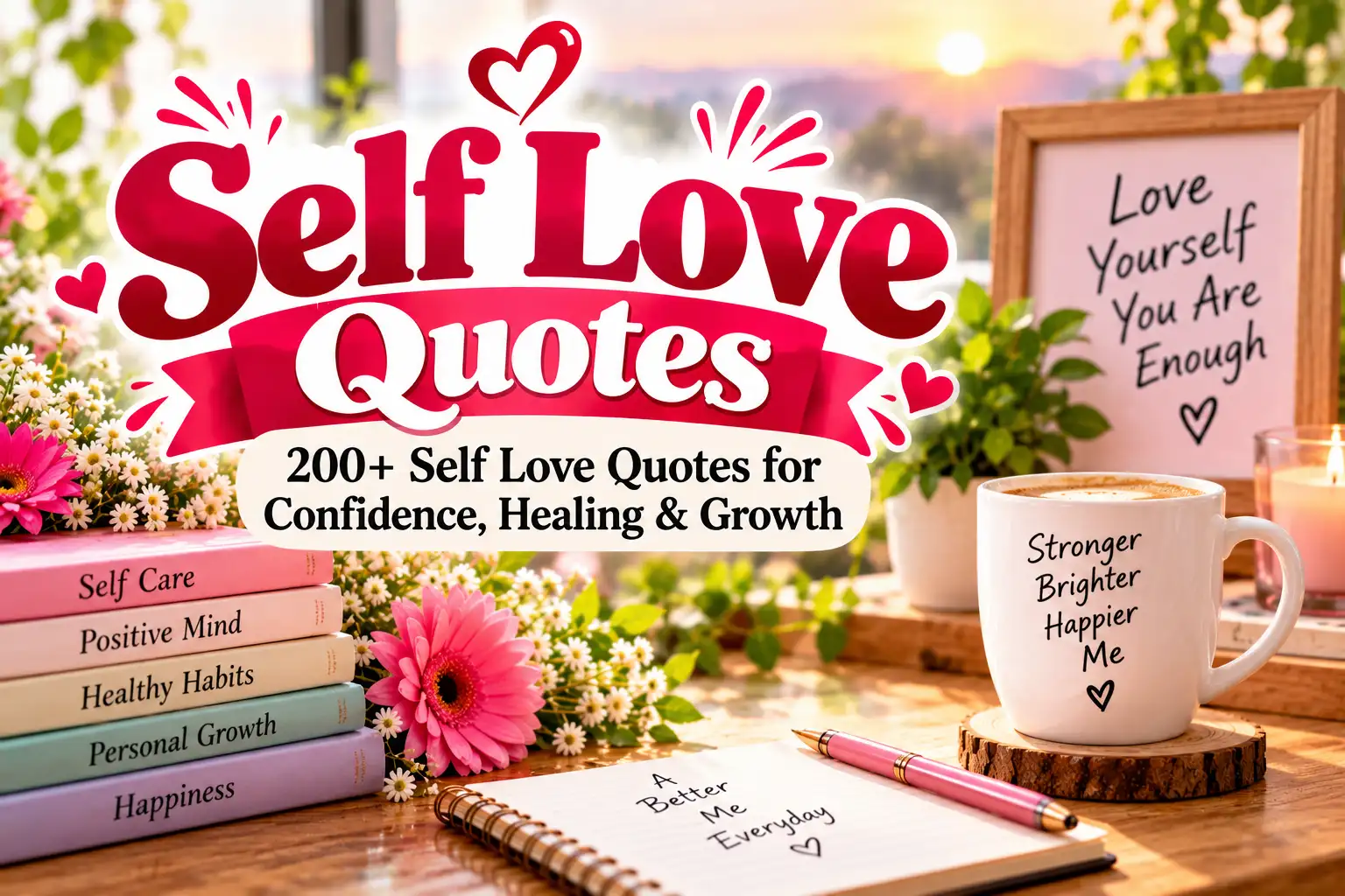 200+ Self Love Quotes for Confidence, Healing & Growth