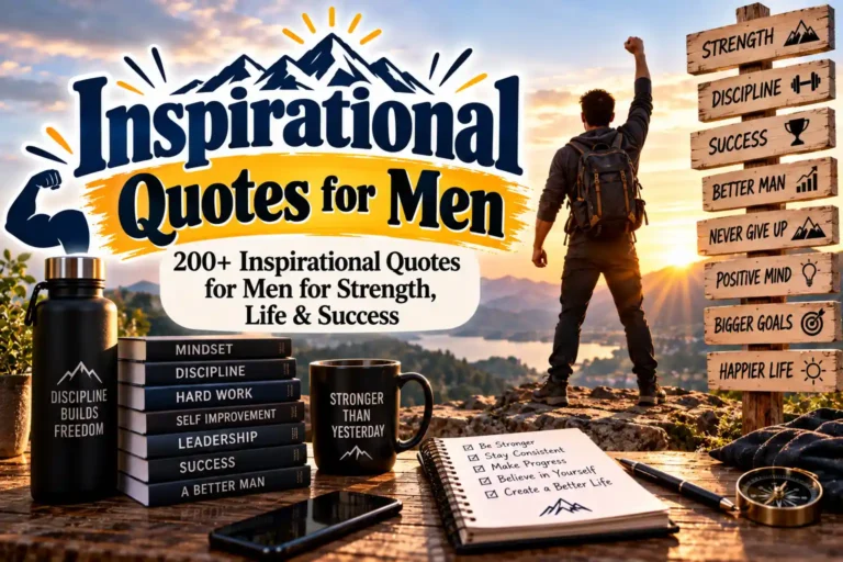 200+ Inspirational Quotes for Men for Strength, Life & Success