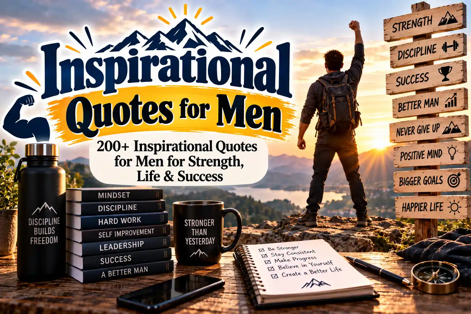 200+ Inspirational Quotes for Men for Strength, Life & Success