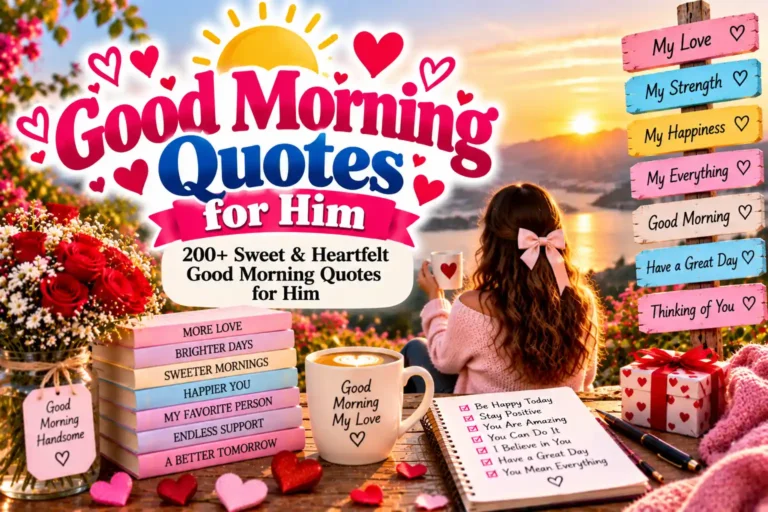 Good Morning Quotes for Him: 200+ Sweet & Heartfelt Ideas