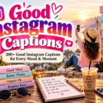 200+ Good Instagram Captions for Every Mood & Moment