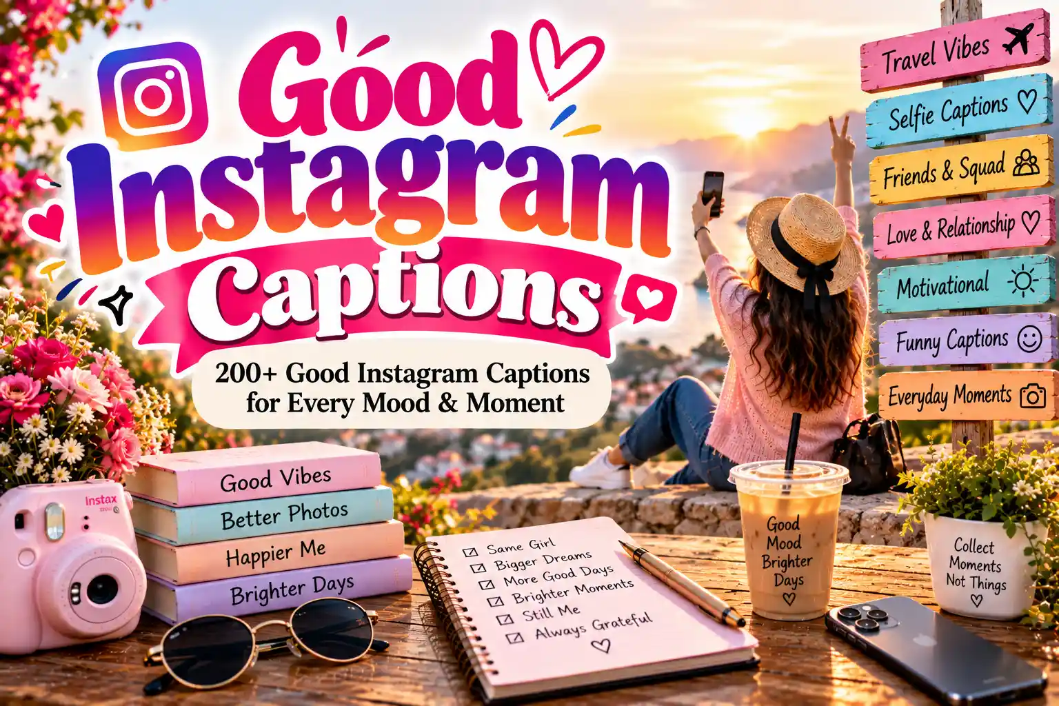 200+ Good Instagram Captions for Every Mood & Moment