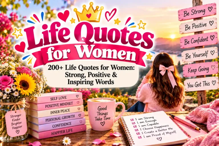 200+ Life Quotes for Women: Strong, Positive & Inspiring Words